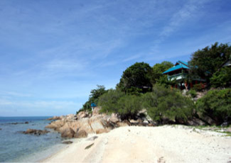Relax on Private White Sand Beach at Dragon Hut