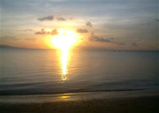 Sunset at Haad Rin Nai Beach