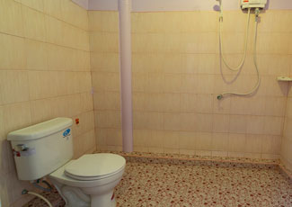 AC Room Toilet with Hot Shower