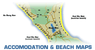 Maps of all the beaches, with the location of every resort!